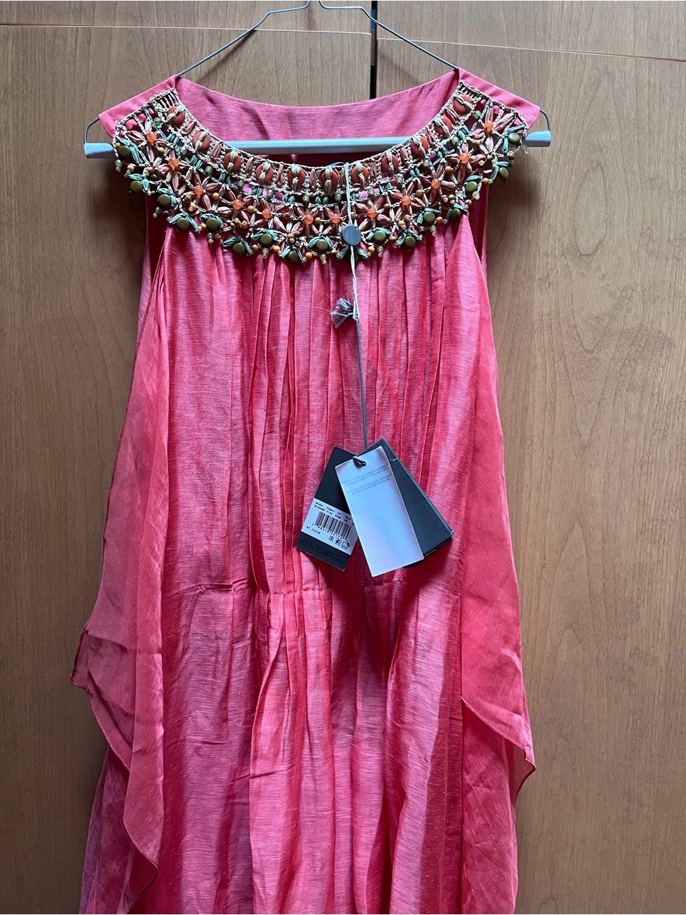 NWT Alberta Ferretti Coral Sleeveless Women’s Dress